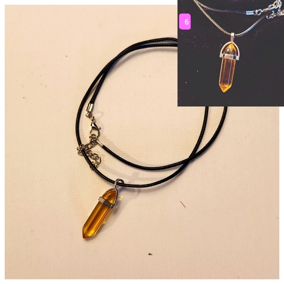 Yellow Jade Necklace - Picture 2 of 2